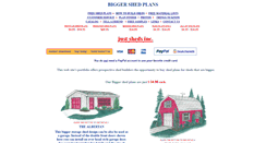 Desktop Screenshot of bigger-shed-plans.com